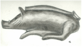 Bronze Roman boar found in Sussex
